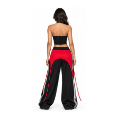 Wholesale Women Y2K Halter Tank Top Double Strap Side Striped Ruched Slim Fit Cropped Sport Cami Vest
