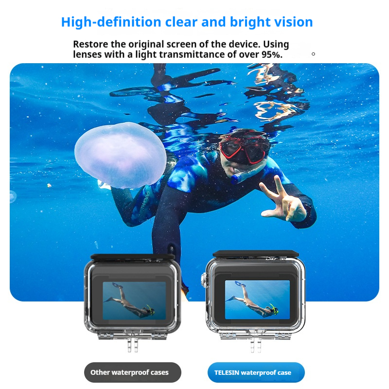 TELESIN Waterproof Case for Insta360 Ace Pro