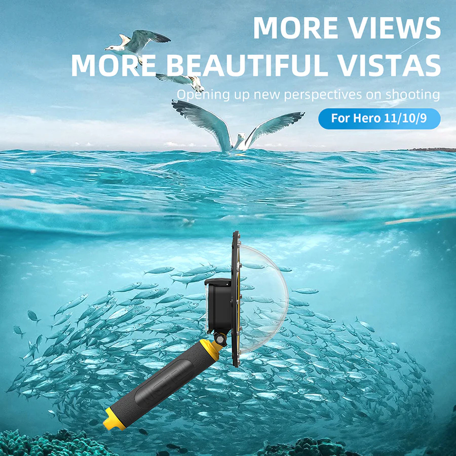 TELESIN Dome Port for GoPro Hero 12/11/10/9