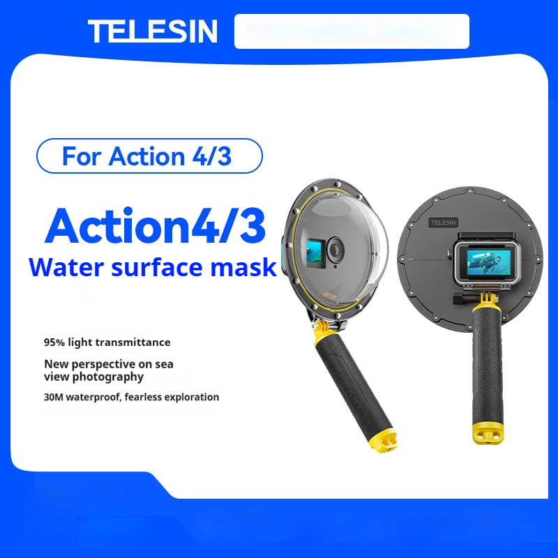 TELESIN Dome Port for DJI ACTION 3/4