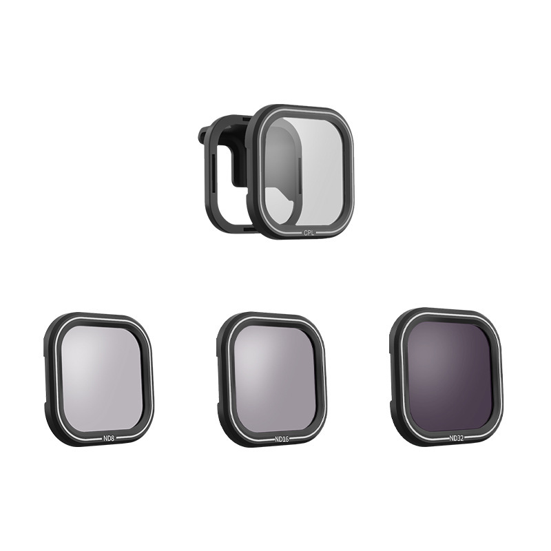 光学玻璃滤镜适用于GoPro Hero8运动相机配件ND减光镜 CPL镜套装
