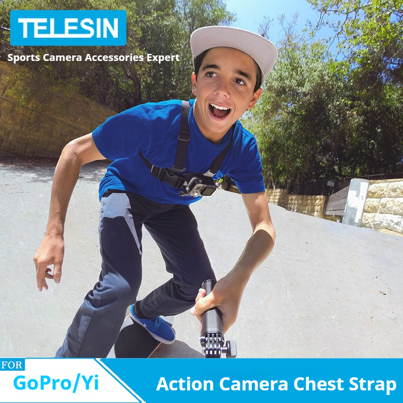 TELESIN Chest Belt Head Strap Mount for GoPro