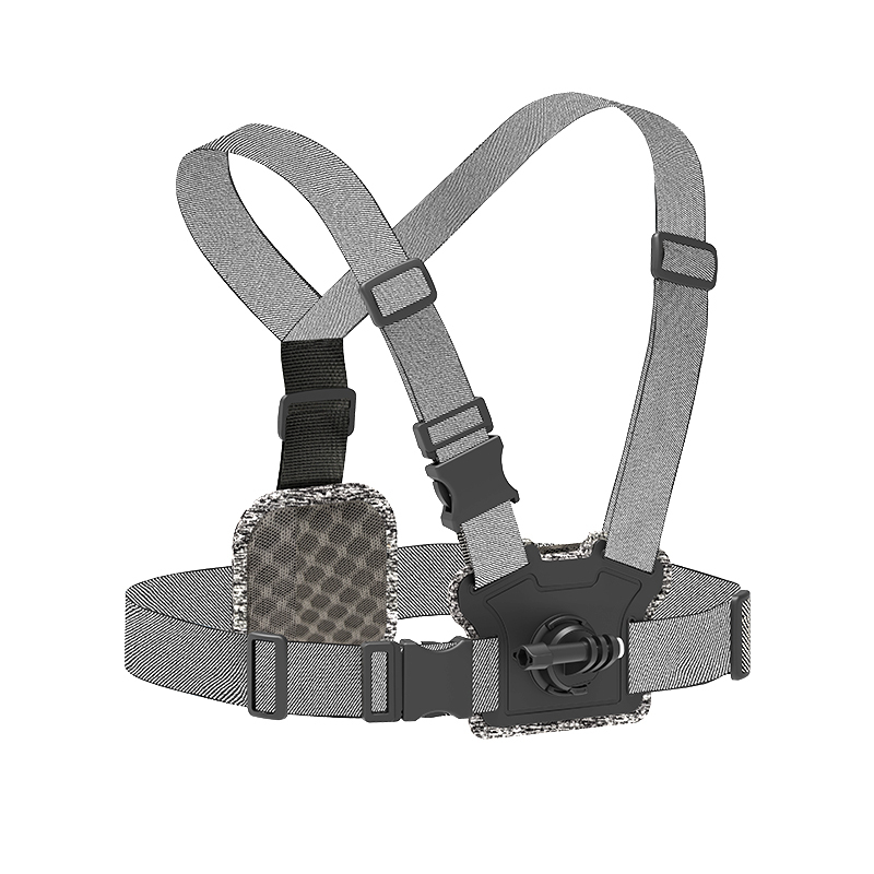 大疆dji action4口袋相机灵眸胸带适配Gopro12胸前手机支架