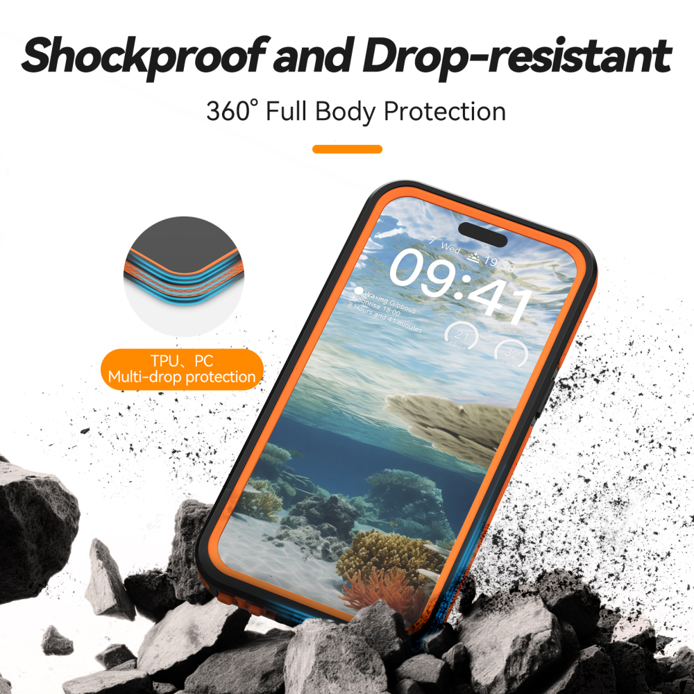 Best Waterproof Case for iPhone 15 Pro Max and Waterproof Case for iPhone 15 Pro  TELESIN