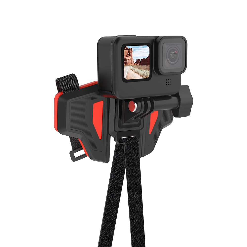 TELESIN Motorcycle Helmet Chin Strap Mount for Action Camera