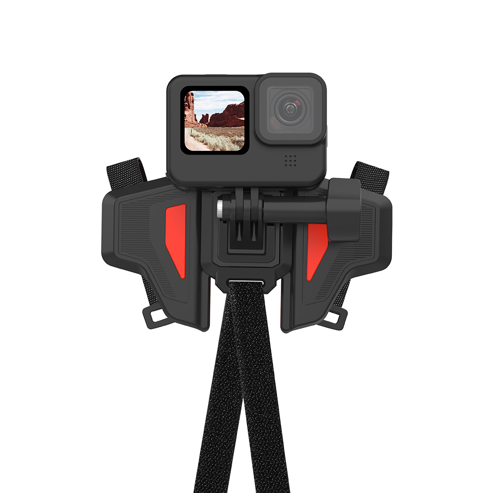 TELESIN Motorcycle Helmet Chin Strap Mount for Action Camera