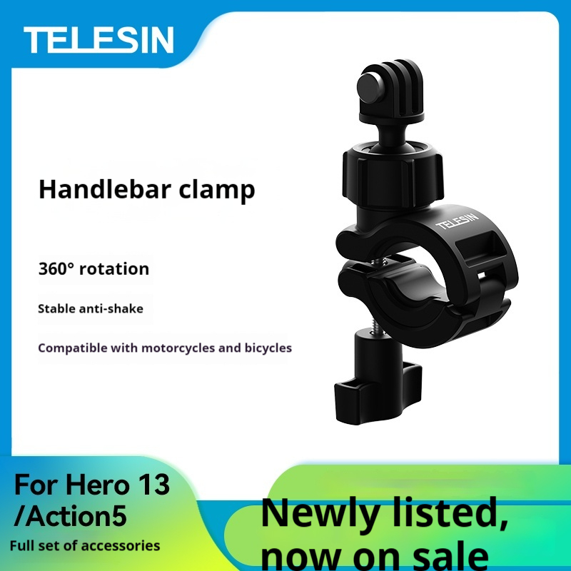 TELESIN Sport Camera Bike Handlebar Mount for GoPro