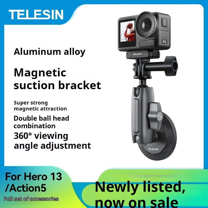 TELESIN Aluminum Alloy Magnetic Base Camera Mount