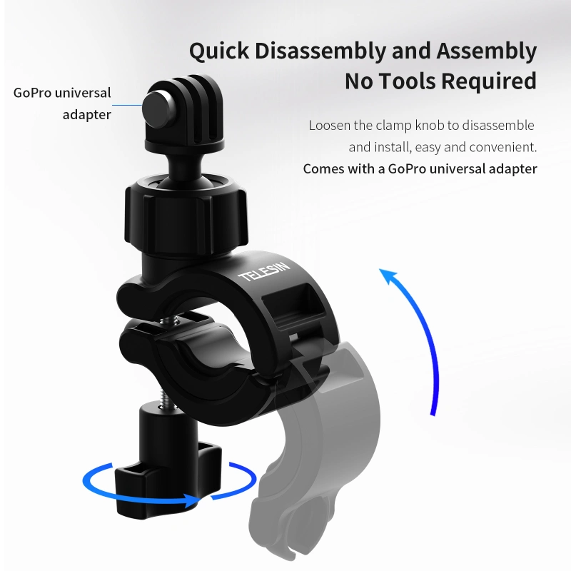 TELESIN Sport Camera Bike Handlebar Mount for GoPro
