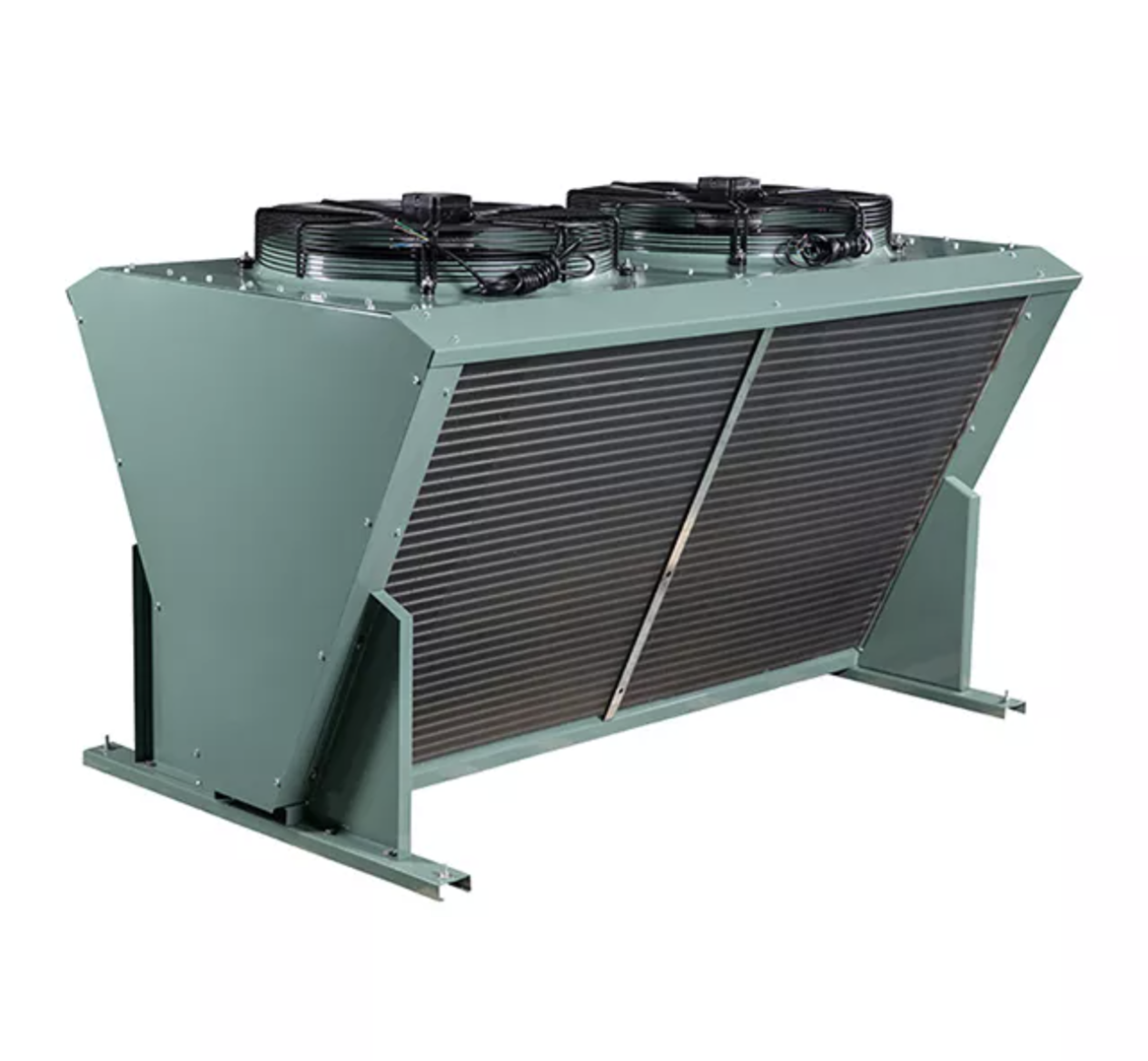 V Type Air Cooled Refrigeration Condenser For Cold Room, location ...