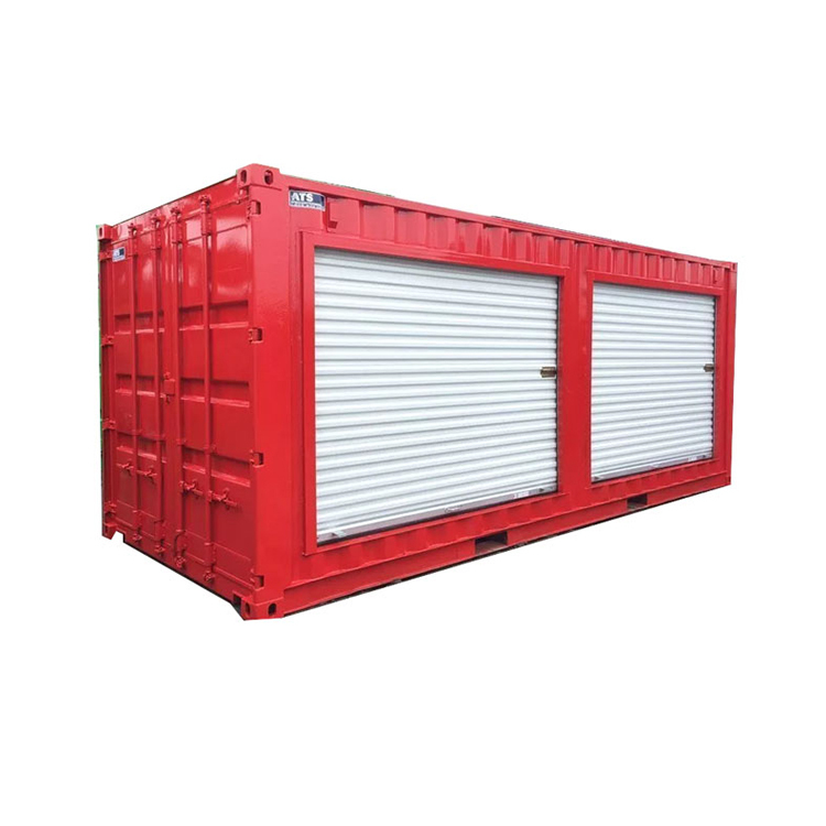 20f Modified containers with 2 zroll-up doors