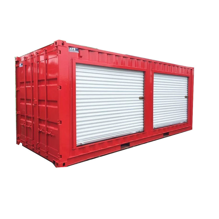 20f Modified containers with 2 zroll-up doors