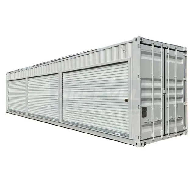 40f High Cube Modified containers with 4 roll-up doors