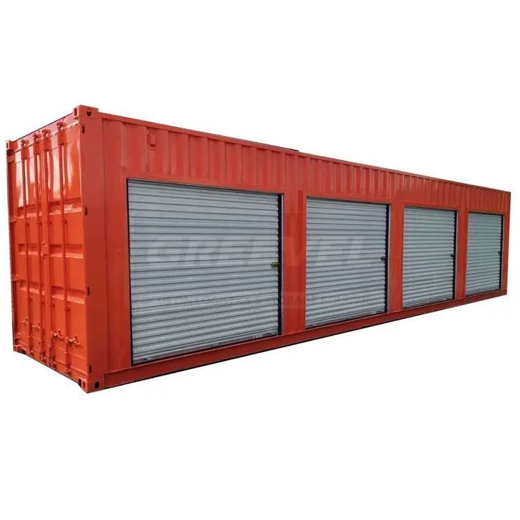 40f High Cube Modified containers with 4 roll-up doors