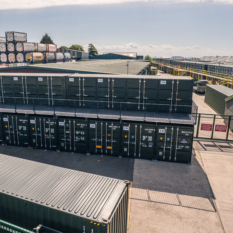 Greevel 40ft High Cube International Shipping Container Storage with 2 Side Doors for sale