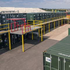 Greevel 40ft High Cube International Shipping Container Storage with 2 Side Doors for sale