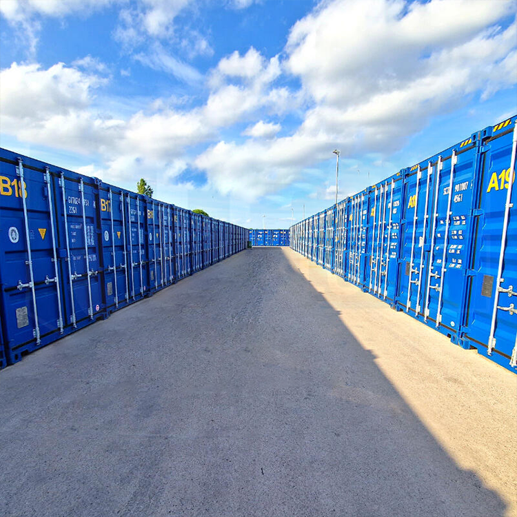 Greevel 40HC Stackable Portable Self Storage Moving Shipping Container Storage with 2 Side Doors for sale