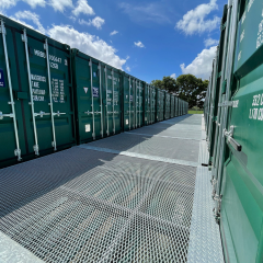 Greevel Big Capacity Storage Metal Shipping Container Movable Side Door Open Container