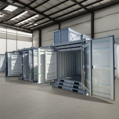 Durable Modular Flat-Pack Containers 5-10ft Stackable Storage Containers - Customizable Portable Units