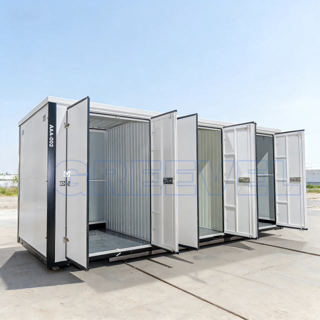Greevel 8*20F Customizable Steel Self-Storage Container with 3 Side Doors