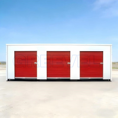 Greevel Customized 8*20F Outdoor Storage Containers with 3 Side Roll-up doors for sale