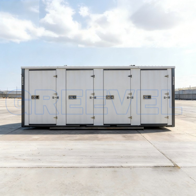 Greevel 8*20F Steel Self-Storage Container with 4 Side Doors