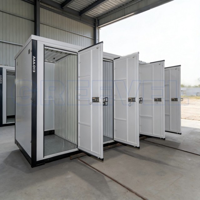 Greevel 8*20F Steel Self-Storage Container with 4 Side Doors
