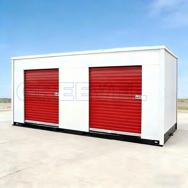 8*20F Greevel Durable Portable Storage Container with 2 Side Roll-Up Doors