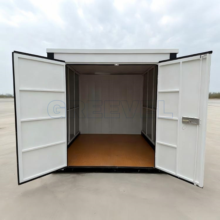 Greevel 8*20F Steel Portable Storage Container with One Double Swing Door