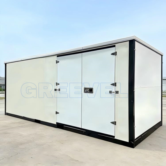 Greevel 8*20F Portable Storage Units with One Double Swing Door