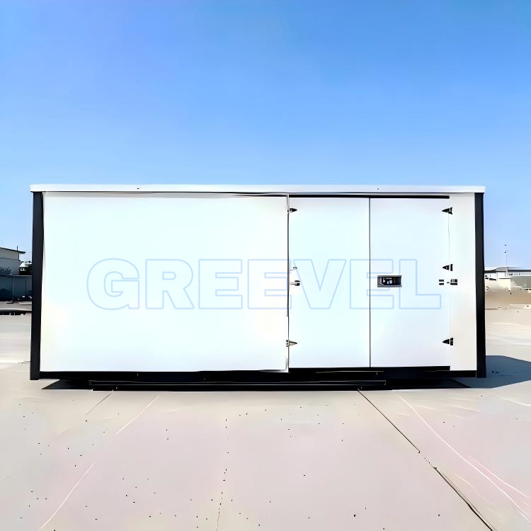 Greevel 8*20F Portable Storage Units with One Double Swing Door