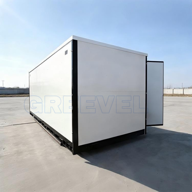 Greevel 8*20F Portable Storage Units with One Double Swing Door