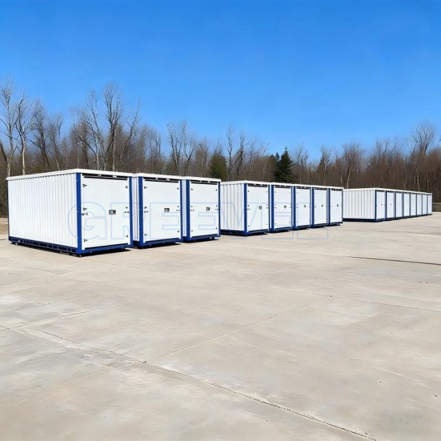 Greevel 8*16F Corrugated Walls Portable Storage Container with swing door for sale