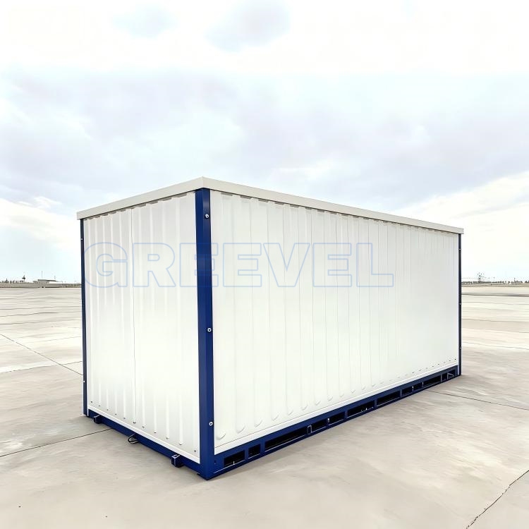 Greevel 8*16F Corrugated Walls Portable Storage Container with swing door for sale