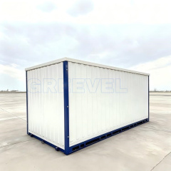 Greevel 8*16F Corrugated Walls Portable Storage Container with swing door for sale