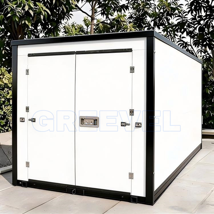Greevel 8*16F side swing door Flat Pack Portable Storage Containers