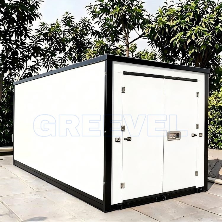 Greevel 8*16F side swing door Flat Pack Portable Storage Containers
