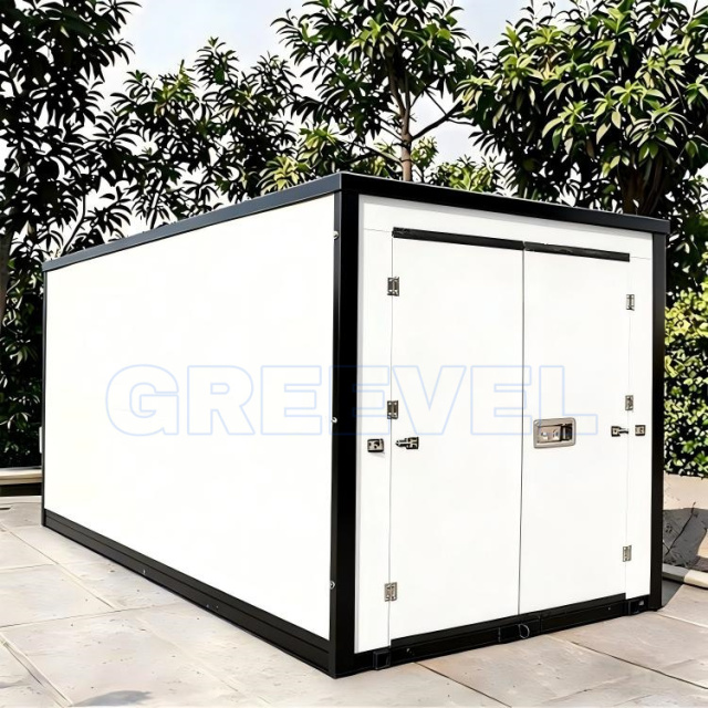Greevel 8*16F side swing door Flat Pack Portable Storage Containers