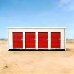 Greevel 8*20F Mobile Storage Units with 4 Side Roll-up Doors for Temporary Use