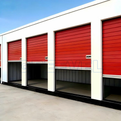 Greevel 8*20F Mobile Storage Units with 4 Side Roll-up Doors for Temporary Use