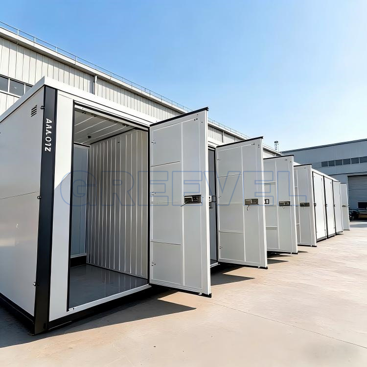Greevel 8*20F Self Storage pods with Four Swing Doors for sale