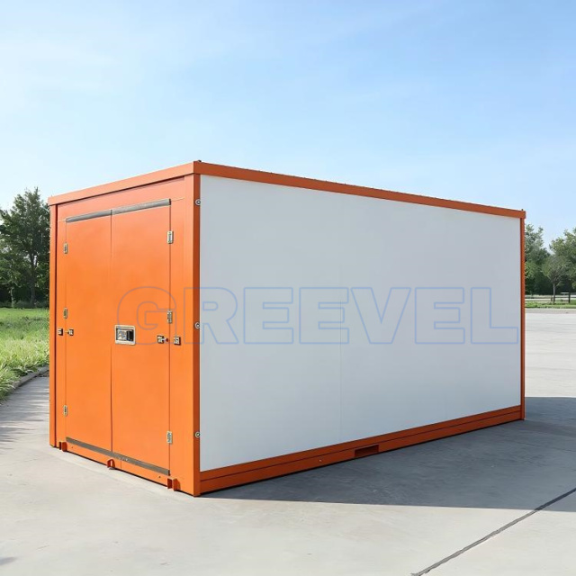 Greevel 8*16F Portable Storage Containers with 2 Swing Doors