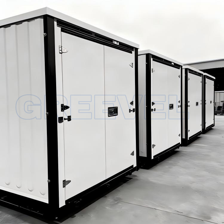 Greevel 8*20F Mobile Portable Storage Container with Corrugated Walls
