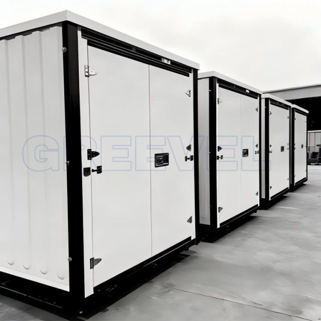 Greevel 8*20F Mobile Portable Storage Container with Corrugated Walls