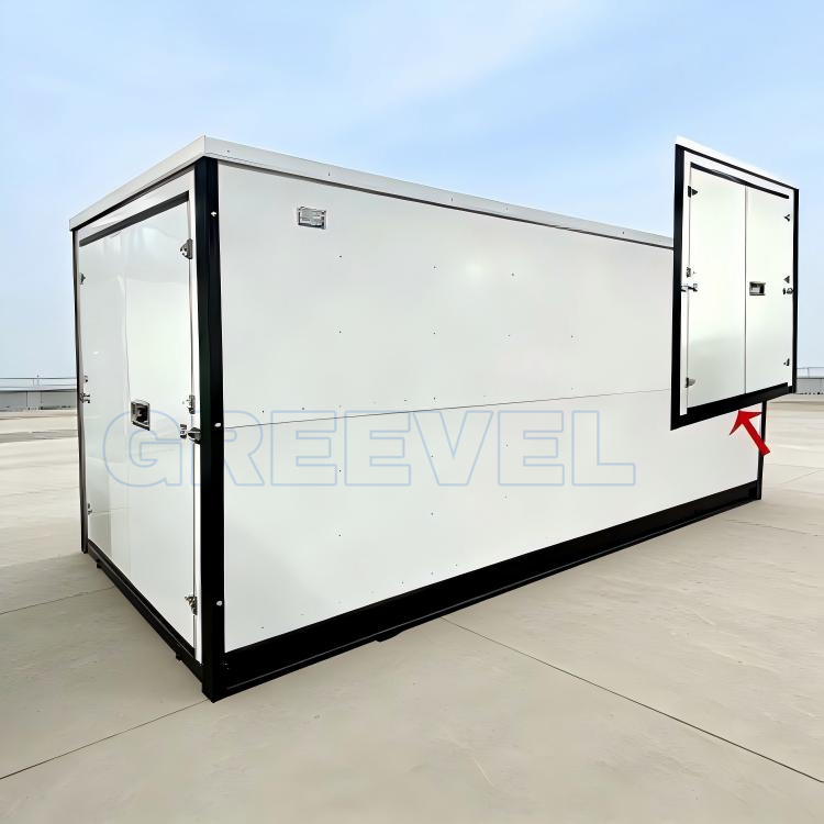 Greevel 8*20f Double Swing Doors Mobile Storage Units with Adjustable Partitions