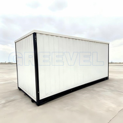 Greevel 8*20F Mobile Portable Storage Container with Corrugated Walls