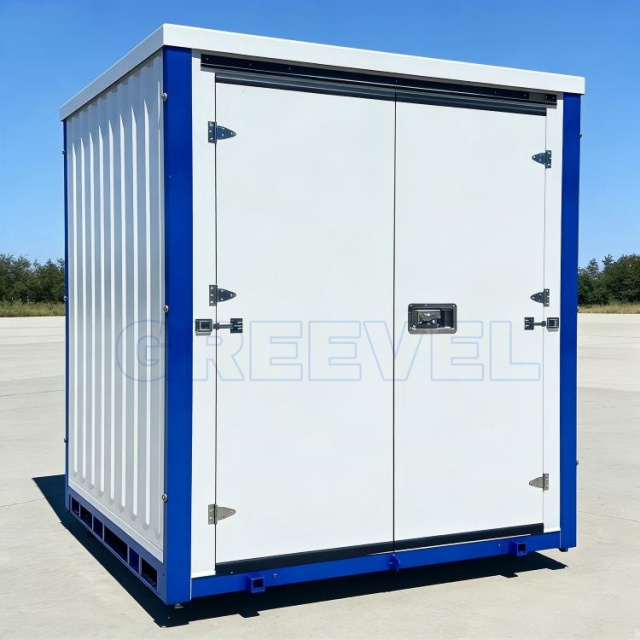 Greevel 8*8F Corrugated Walls Modular Self Storage Units for Temporary Storage