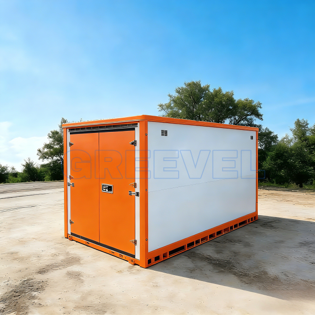 Greevel 8*16F Outdoor Storage Container with One Double Swing Door