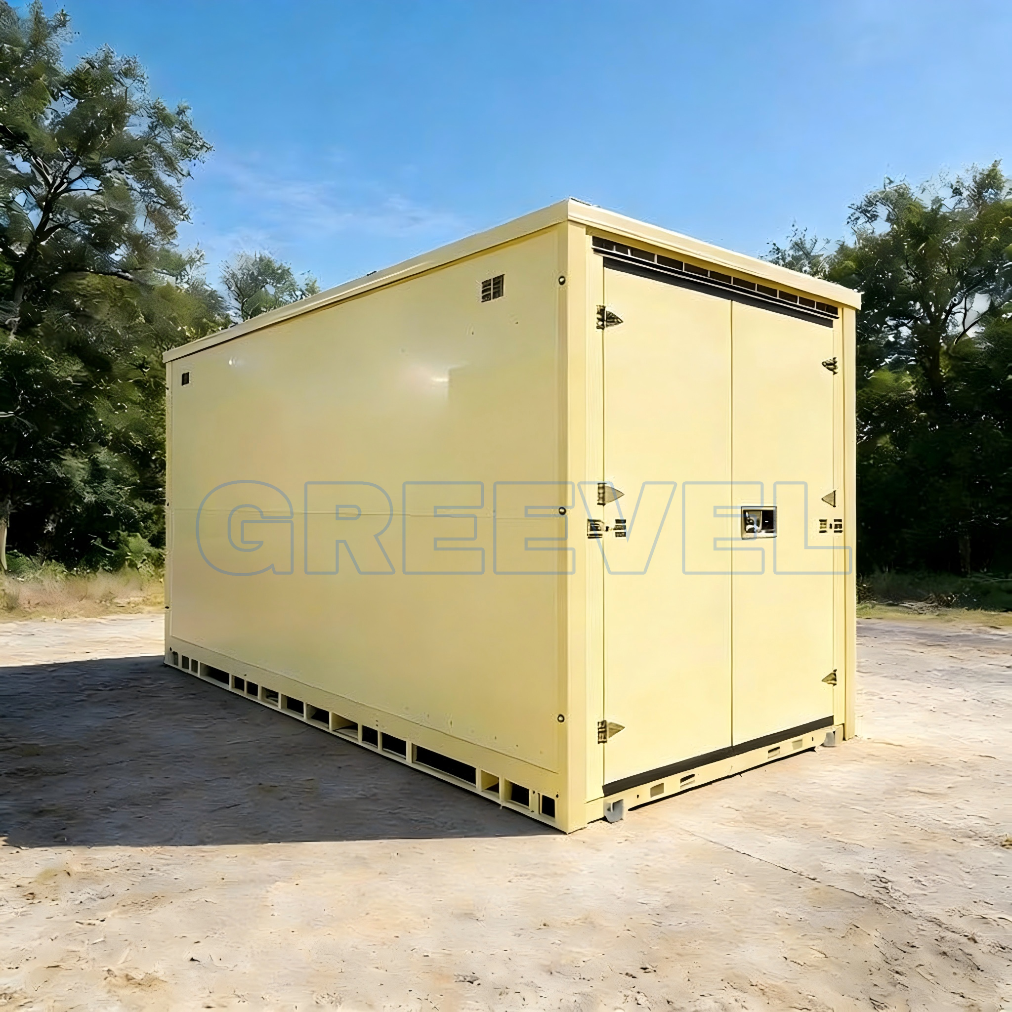 Greevel 8*16F One Double Swing Door Flat-Pack Storage Containers for sale