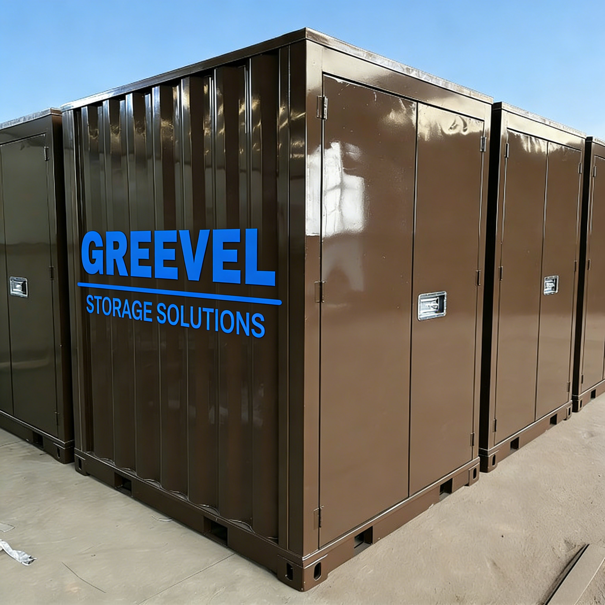 Greevel G-box Steel Mobile storage Pods with Customizable Sizes